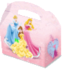 Caja de chuches de princesas llena de chuches