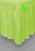 Faldón de plástico verde lima