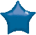 Globo con forma de estrella 45 cm color azul oscuro