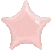 Globo con forma de estrella 45 cm color rosa
