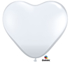Globo con forma de corazón en color blanco