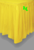 Faldón de plástico amarillo