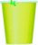 Vasos de cartón verde lima