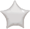 Globo con forma de estrella 45 cm color plata