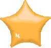 Globo con forma de estrella 45 cm color dorado