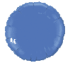 Globo con forma de círculo 45 cm color azul oscuro